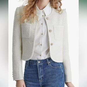 Urban Revivo Cropped Tweed Jacket
